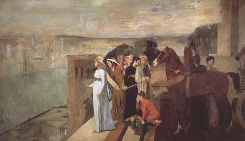 Edgar Degas Semiramis Building Babylon (mk06) Sweden oil painting art